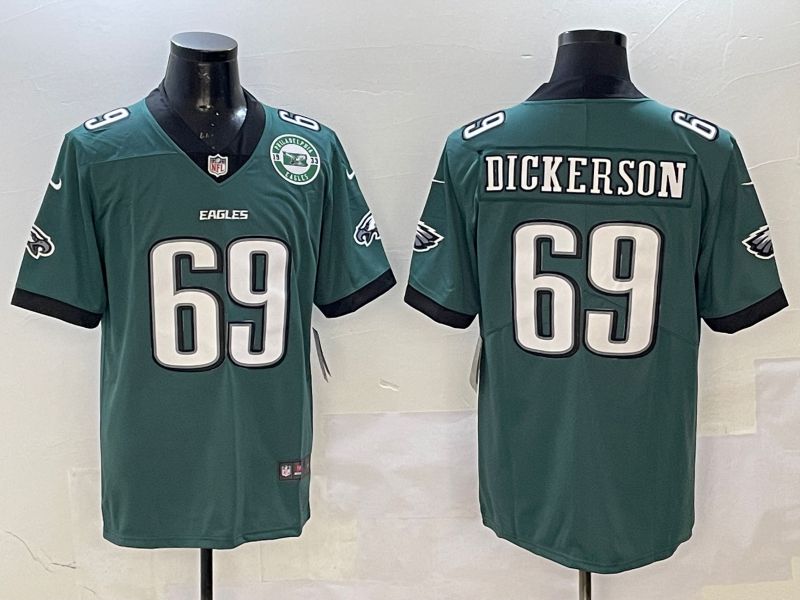 Men Philadelphia Eagles #69 Dickerson Green Second generation 2025 Nike Limited NFL Jersey style 3->philadelphia eagles->NFL Jersey